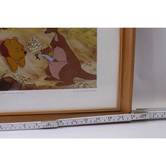 Roo Has A Little Surprise For You, Print, Framed, Glass Cover, Pooh Stuck at - Picture 3 of 4